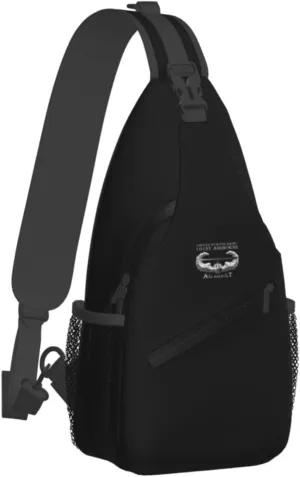 Army 101st Airborne Air Assault Sling Bag for Men, Small Crossbody Sling Bags, Mini Water Resistant Shoulder Daypack for Travel, Anti Thief Chest Bag for Hiking