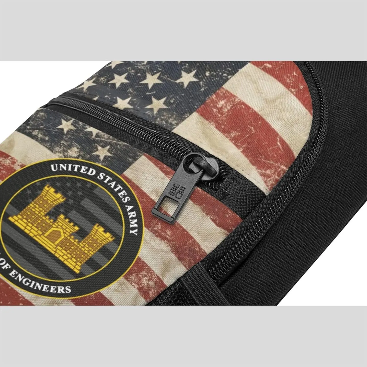 Army Corps of Engineers USACE Sling Bag Crossbody Backpack Shoulder Casual Daypack Bags for Men