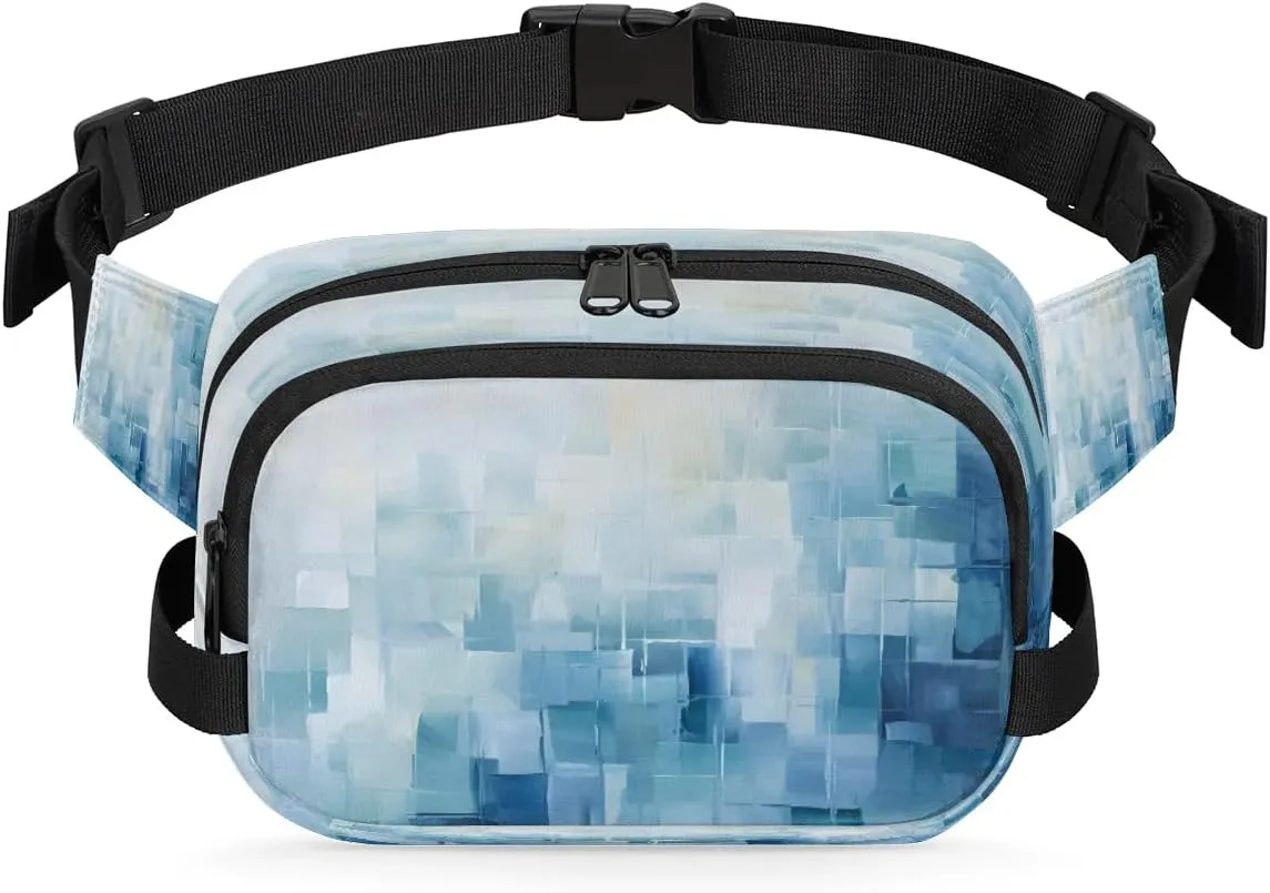 Art Abstract Patterns Fanny Packs for Women Men Waterproof Waist Bag with Adjustable Strap Belt Bag for Travel Running Hiking