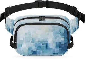 Art Abstract Patterns Fanny Packs for Women Men Waterproof Waist Bag with Adjustable Strap Belt Bag for Travel Running Hiking