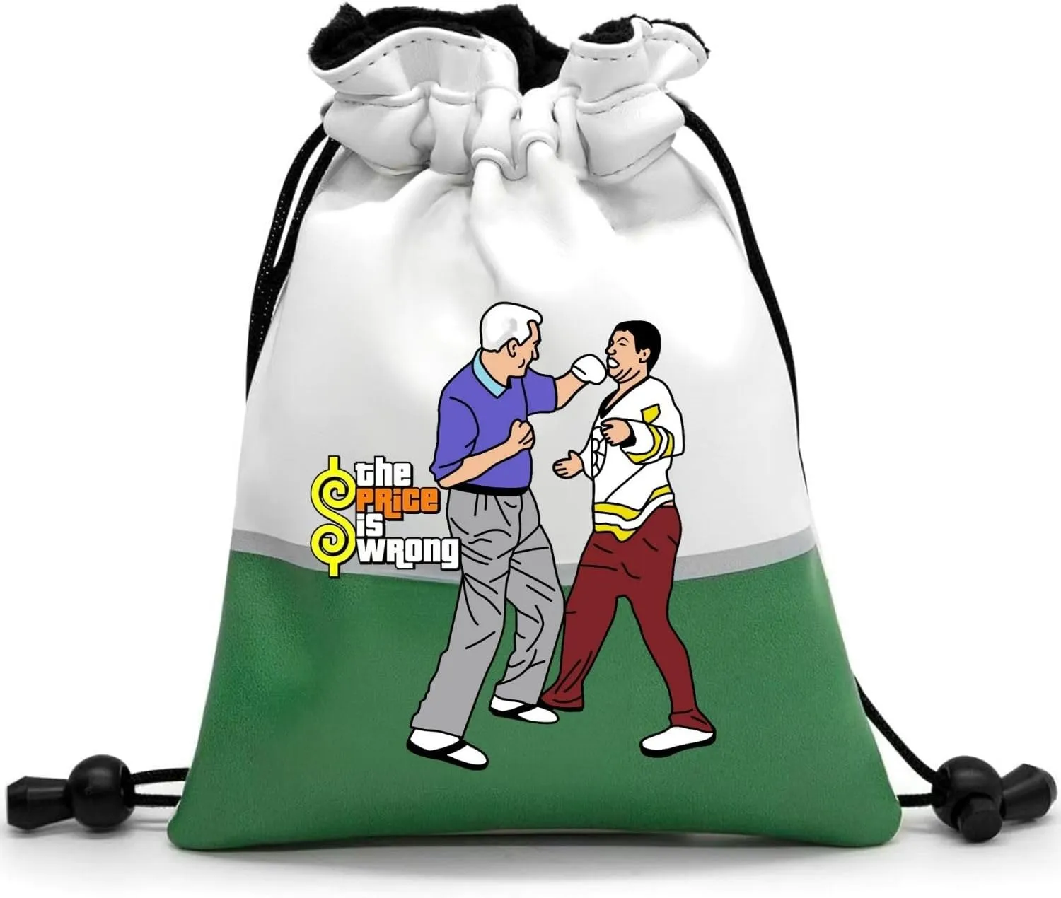 Artpreti Funny Golf Valuables Pouch,Golf Pouch Bag with Drawstrings Golf Tee Bag Pouch Leather Golf Tee Pouch Golf Ball Bag for Men Women - The Price is Wrong