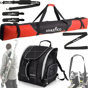 Athletico Mogul Padded Ski Bag Bundle - Ski Bag   Boot Bag   Boot Strap   Carrier
