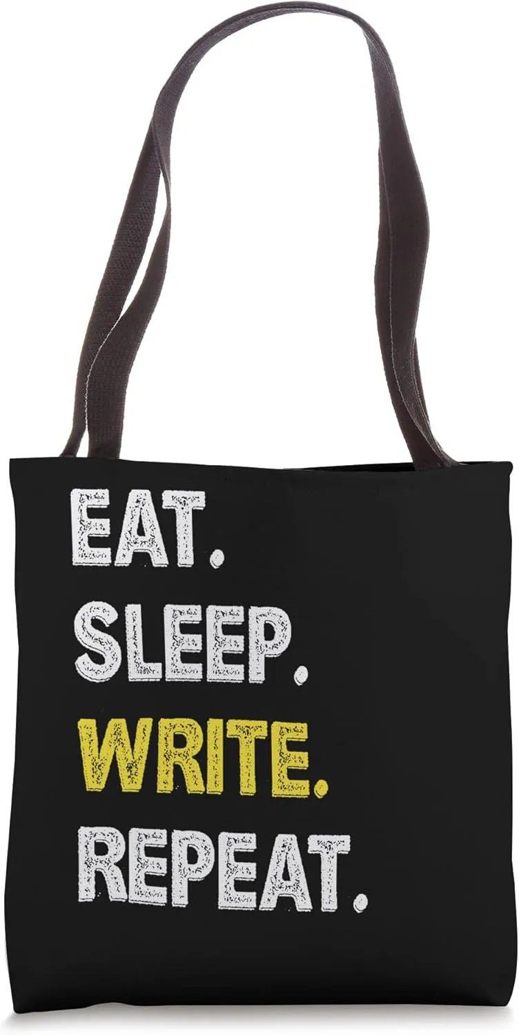 Autor | Writer | Eat Sleep Write Repeat | Journalist Tote Bag