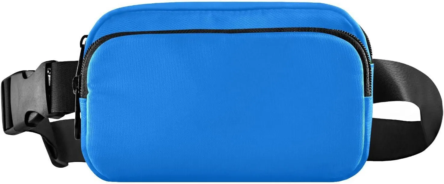 Azure Strap Bags for Women Crossbody Hip Bum Bag for Travel Shopping Hiking Cycling Running, 8 x 5.3 x 2.3 Inches