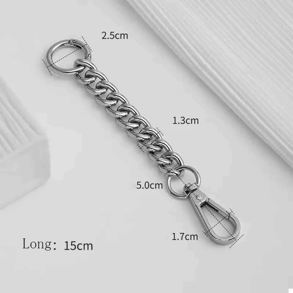 Bag Straps Bag Extension Chain Bag Shoulder Strap Lengthened Armpit Short Chain Bag Transformation Accessories Adjustable Bag Straps(Light Golden)