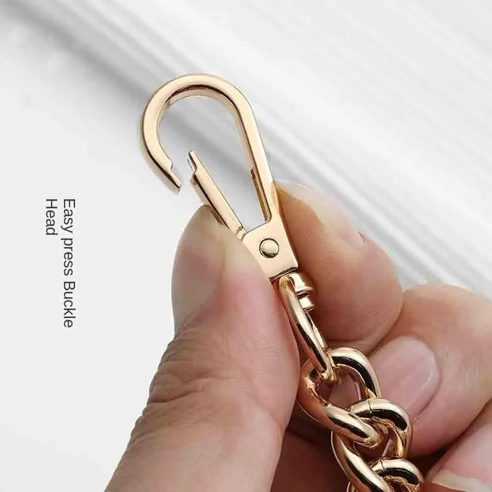 Bag Straps Bag Extension Chain Bag Shoulder Strap Lengthened Armpit Short Chain Bag Transformation Accessories Adjustable Bag Straps(Light Golden)