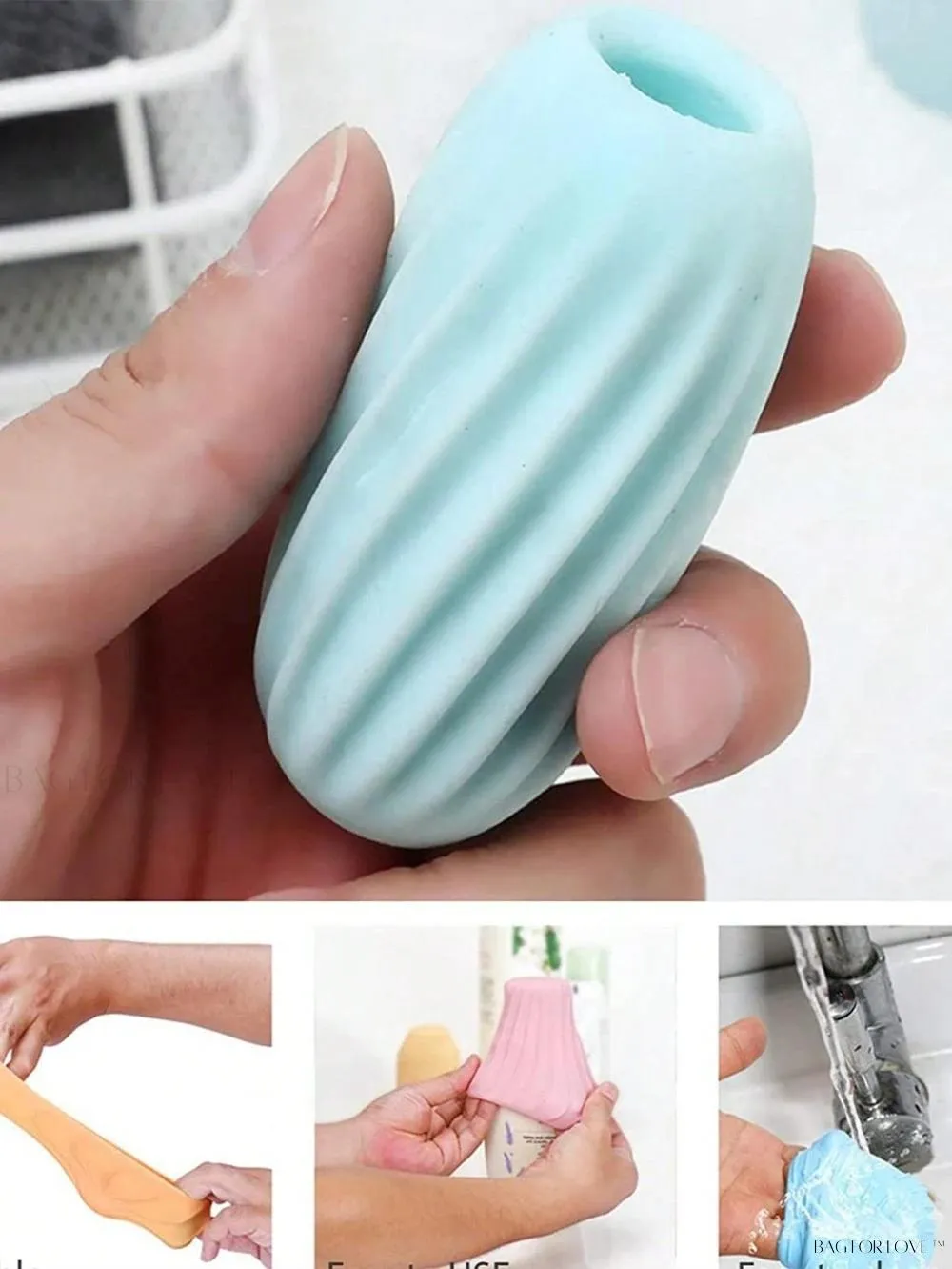 BagForLove - Leakproof Elastic Sleeve for Toiletry Bottles