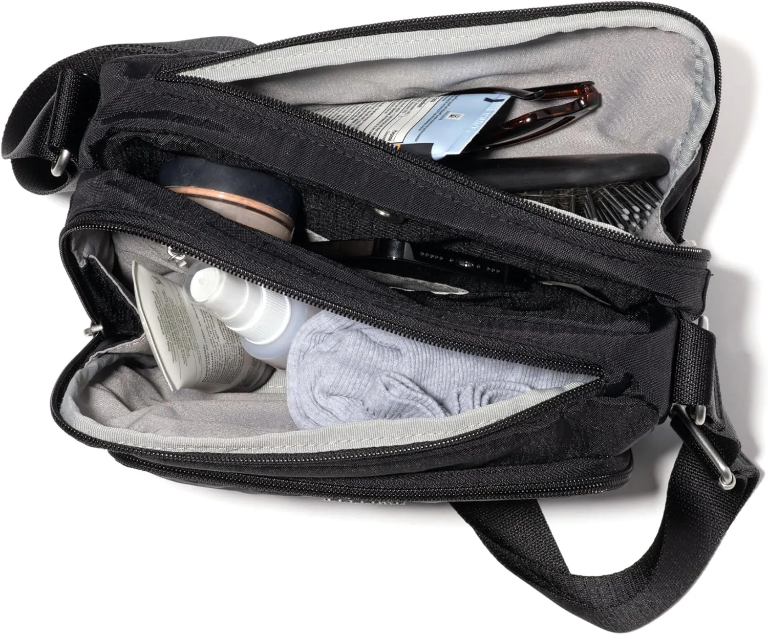 Baggallini Modern Camera 7"x9" Crossbody Bag W/Built-in Wallet, Compartments & RFID Slots
