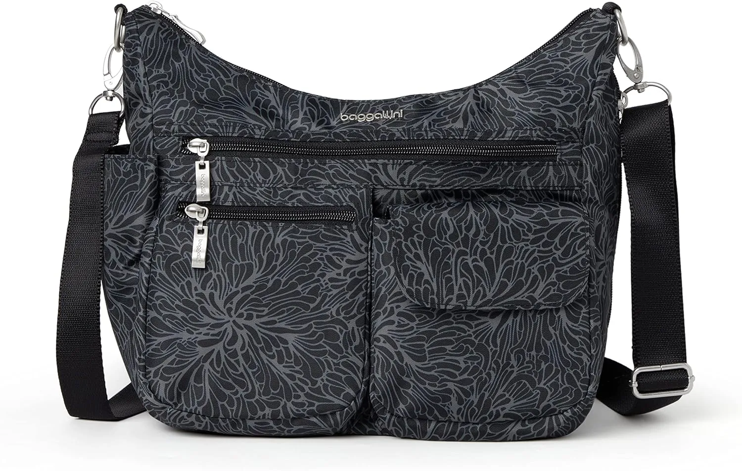 Baggallini Modern Everywhere Crossbody Women 11x9x4.5 RFID Hobo Bag