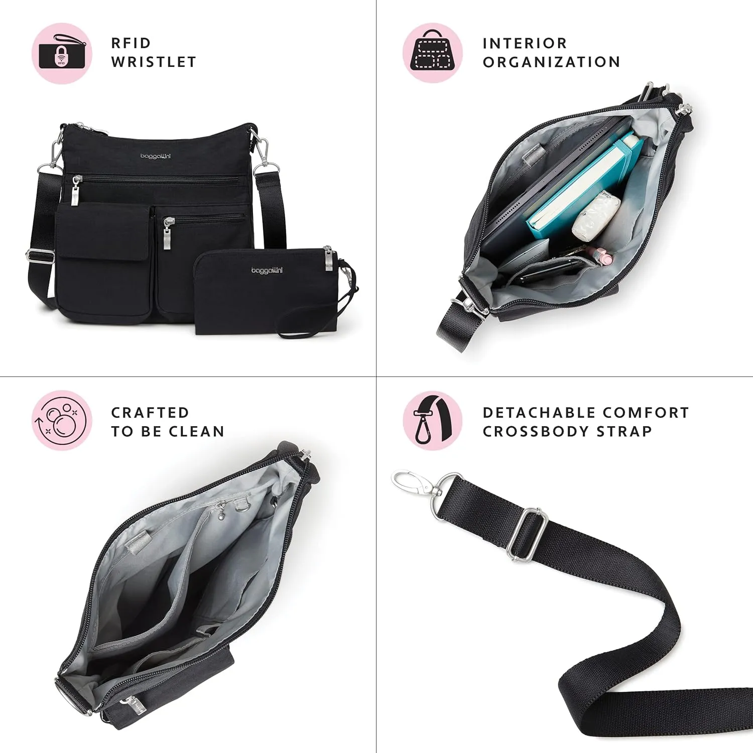 Baggallini Modern Everywhere Slim Crossbody