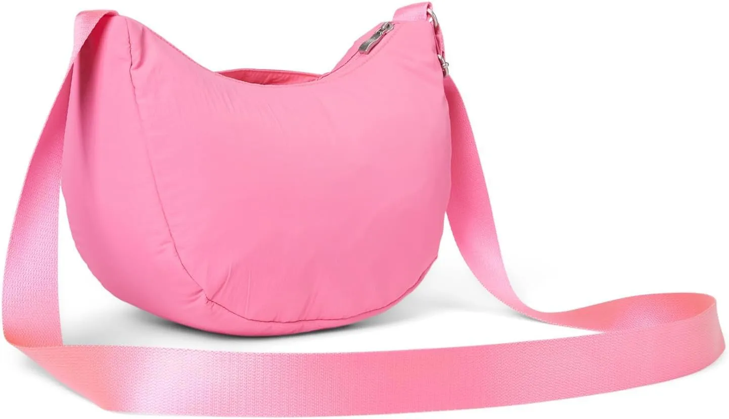 Baggallini Swift Crescent Crossbody Bag for Women - Lightweight 12"x8" Travel Purse Handbag