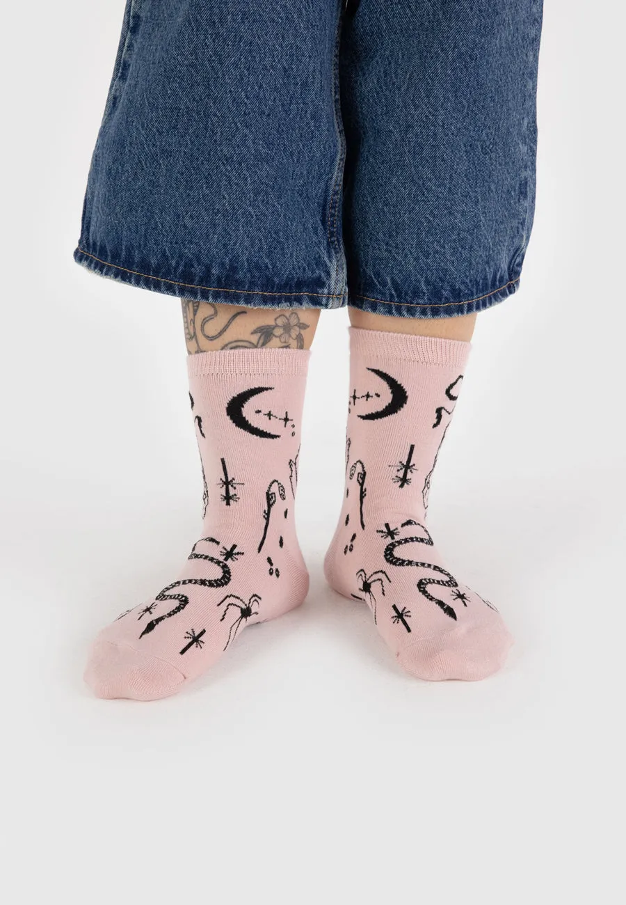Baggu Crew Sock Ballet Icons