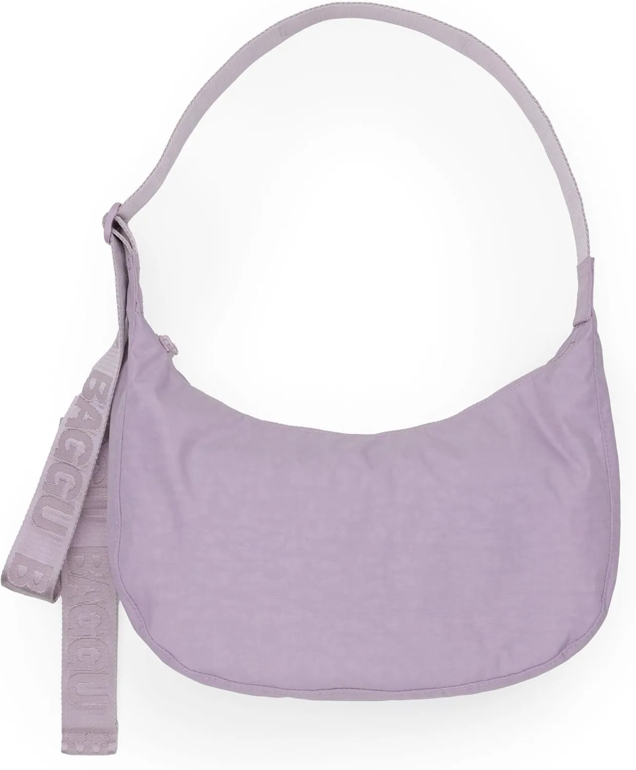 BAGGU Medium Nylon Crescent Bag - Dusty Pink