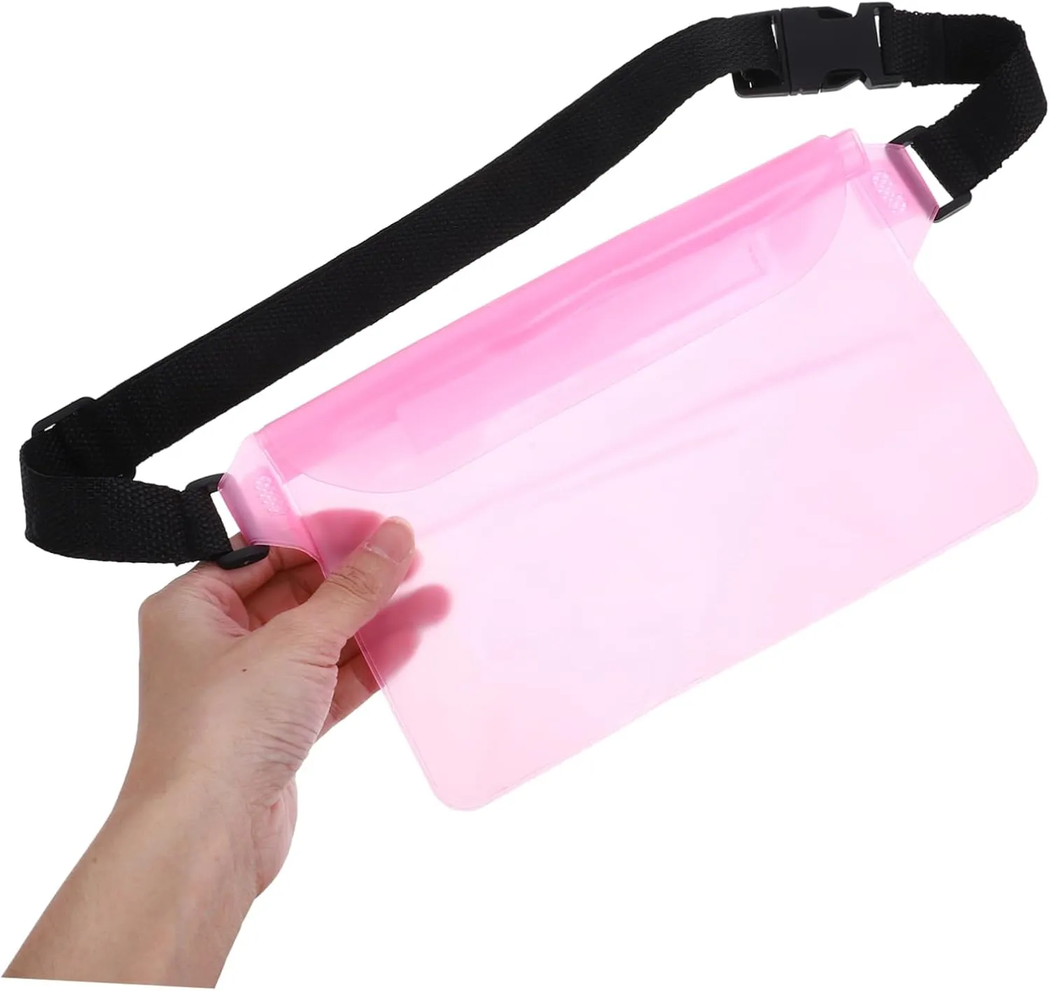 Balacoo Waist Pouch for Swimming and Water Sports Adjustable Dry Bag for Kayaking Paddle Boarding Beach Activities Pink Crossbody Design for Easy Access