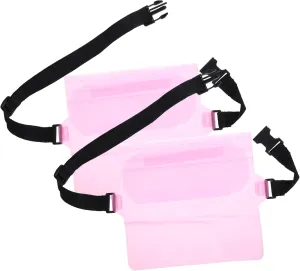 Balacoo Waist Pouch for Swimming and Water Sports Adjustable Dry Bag for Kayaking Paddle Boarding Beach Activities Pink Crossbody Design for Easy Access