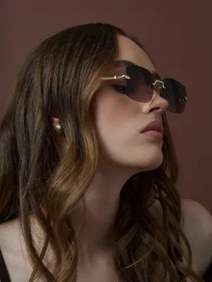 Balona Square Frameless Sunglasses