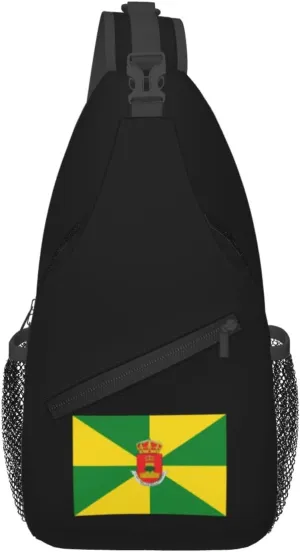 Bandera De Olivenza (Official) Crossbody Bags For Women Men Chest Backpack Gym Shoulder Bag Travel Outdoor Sports Casual Crossbody Bags