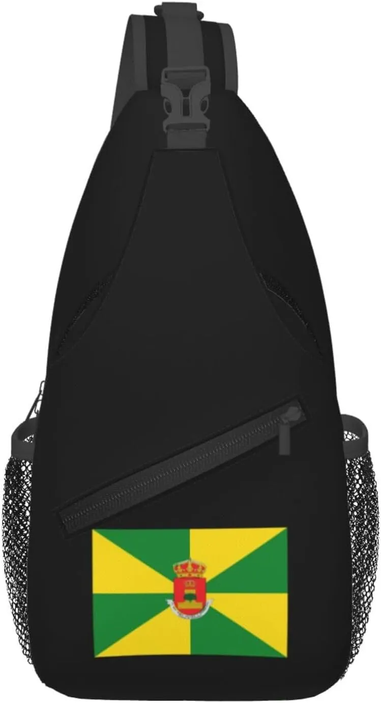 Bandera De Olivenza (Official) Crossbody Bags For Women Men Chest Backpack Gym Shoulder Bag Travel Outdoor Sports Casual Crossbody Bags