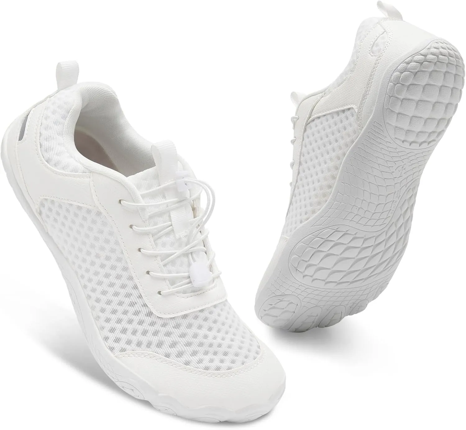 BARERUN Water Shoes Women Men Quick-Dry Wide Toe Athletic Hiking Water Sports Shoes Adjustable Zero Drop Barefoot Shoes for Beach Swim Kayaking Surfing Walking Training