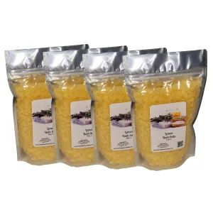 Bath Salts | 1lb Bag | Lemon Scent | Quantity Price Breaks ((4) 1lb Bags)