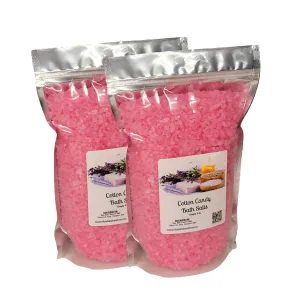 Bath Salts | 8lbs (2) 4lb Bags (128oz) | Cotton Candy Scent | Bathing | Body Care | Beauty | Relaxation | Spa