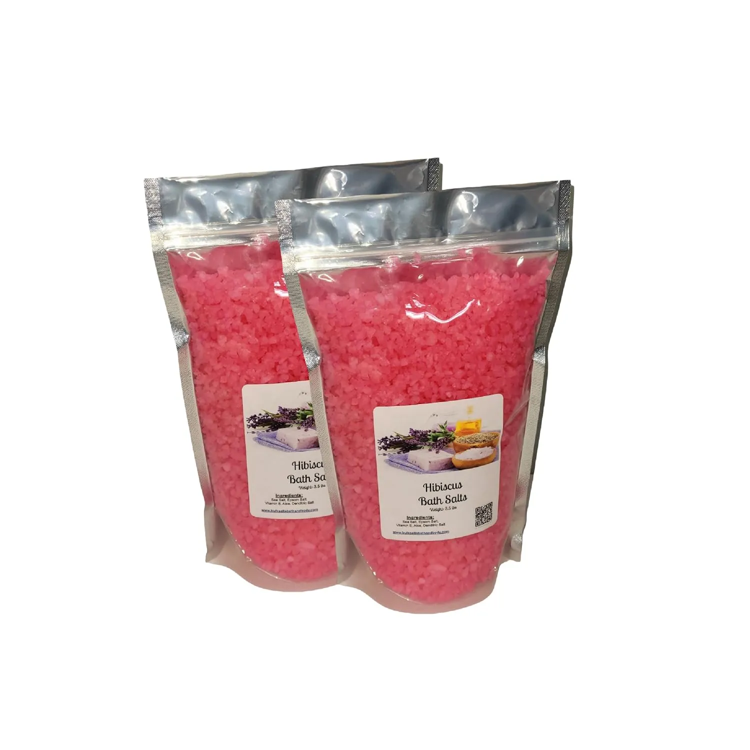 Bath Salts | 8lbs (2) 4lb Bags | Hibiscus Scent