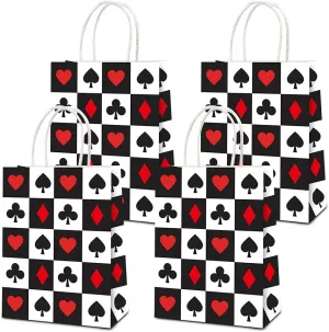 BCHOCKS 16 PCS Party Favor Bags for Casino Birthday Party Supplies, Party Gift Goody Treat Candy Bags for Casino Party Favors Decor Birthday Party Decor