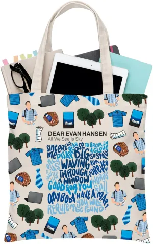 BDPWSS Dear Evan Hansen Musical Tote Bag Dear Evan Hansen Lover Gift Dear Evan Hansen All We See Is Sky Shoulder Bag