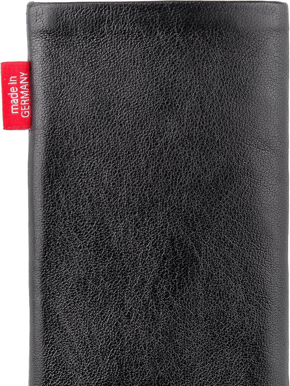 Beat Black Custom Tailored Sleeve for Mobistel Cynus T1. Fine Nappa Leather Pouch with Integrated Microfibre Lining for Display Cleaning