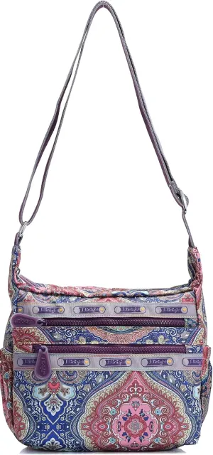 BEKILOLE Crossbody Bag for Women & Girls with Matching Purse – Lightweight Shoulder Bag with Multiple Zipper Pockets