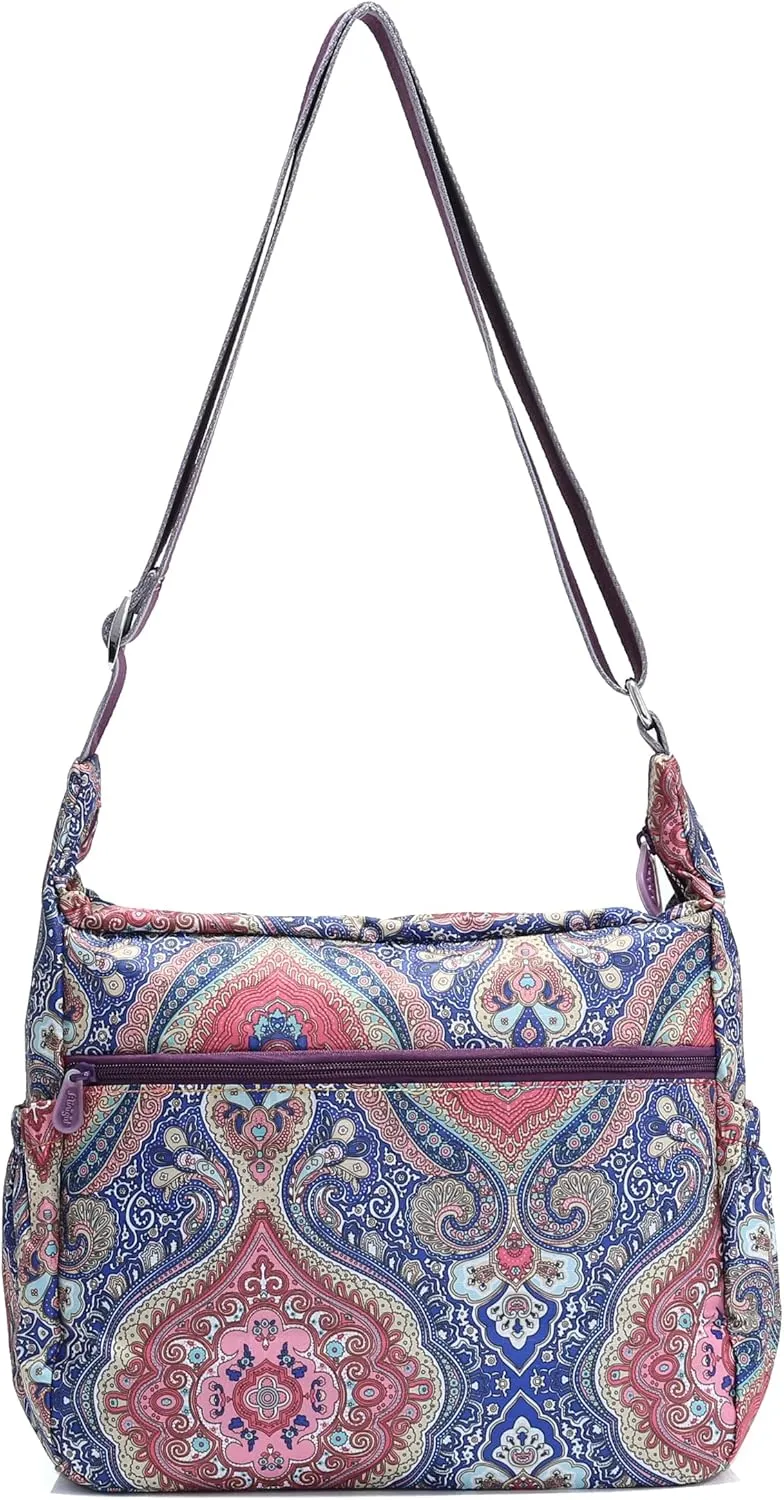 BEKILOLE Crossbody Bag for Women & Girls with Matching Purse – Lightweight Shoulder Bag with Multiple Zipper Pockets