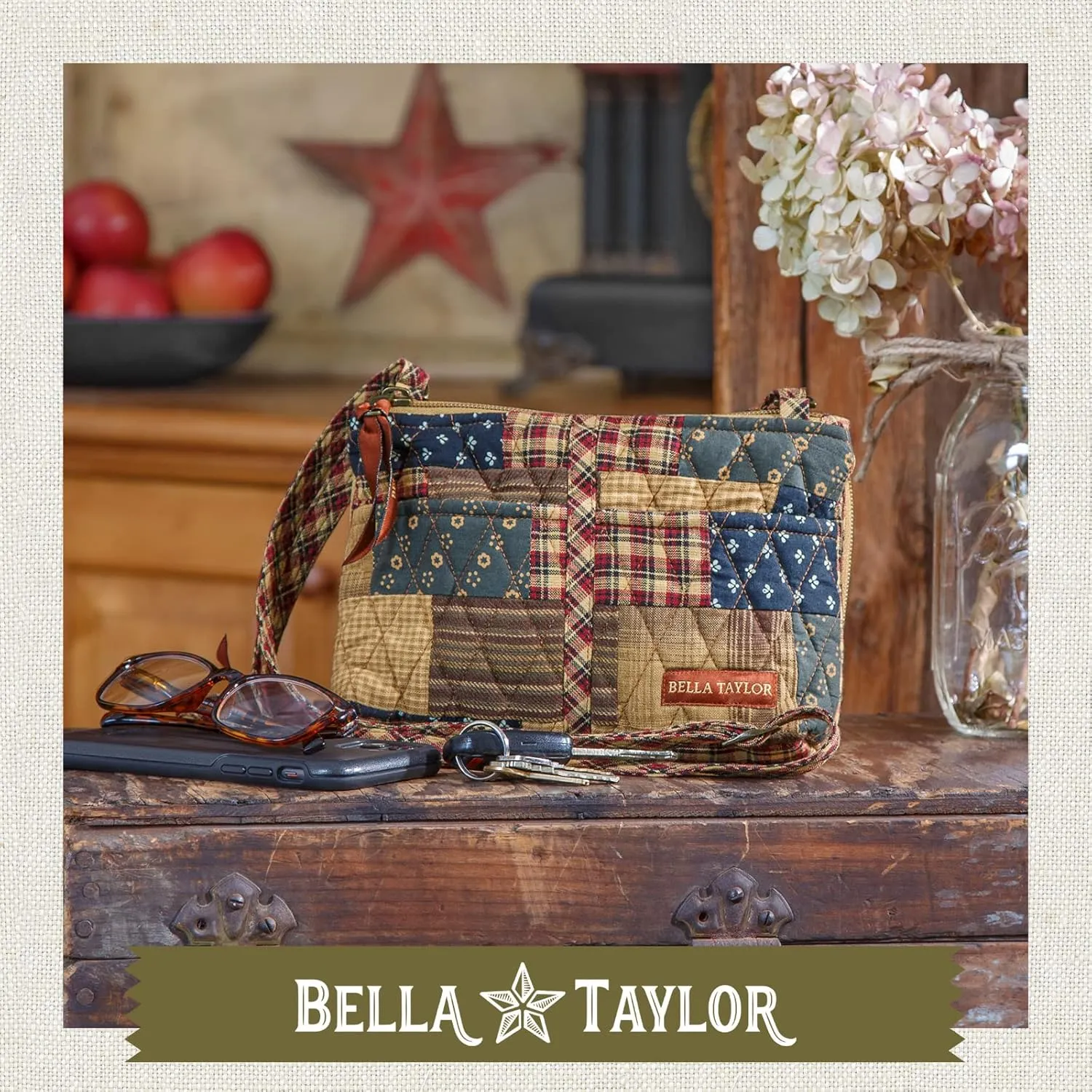 Bella Taylor Essentials Crossbody Purse with Built In Wallet