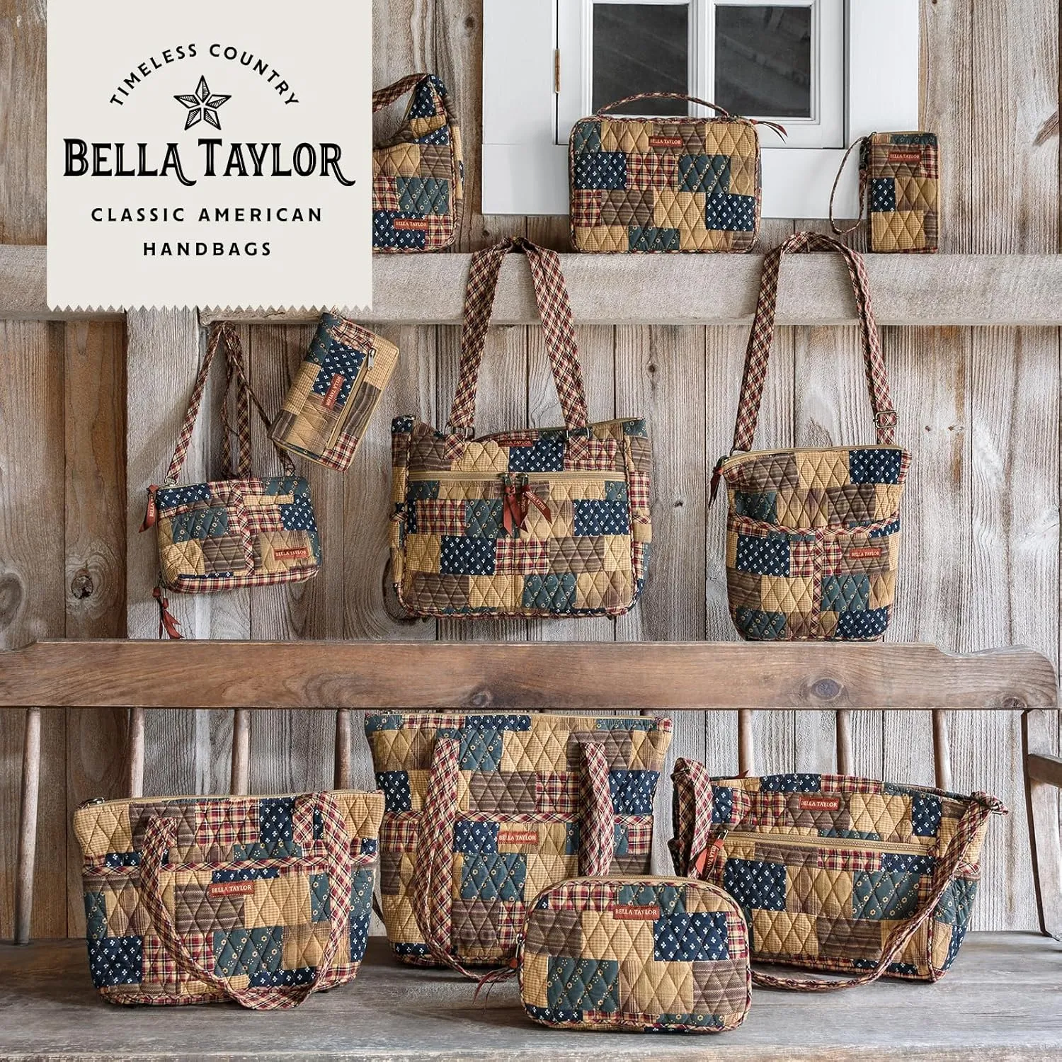 Bella Taylor Essentials Crossbody Purse with Built In Wallet
