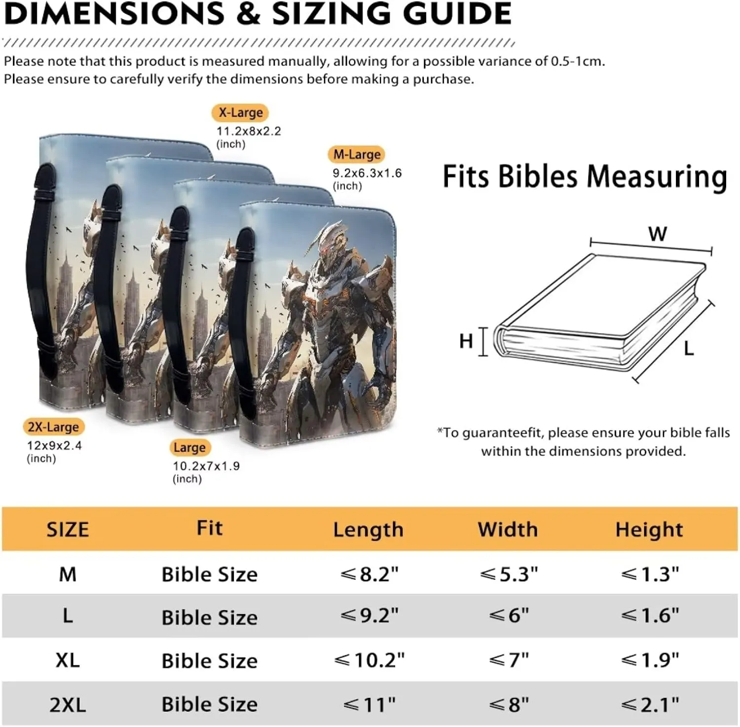 Bible Covers for Boys Kids PU Leather Bible Study Bag Bible Protective Bible Carrying Case Carrier Crossbody Bag Bible Hand Bag Bible Accessories,Robot Soldier,L