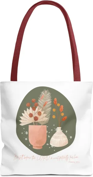 Bible Verse Tote Bag, Scripture Canvas Tote, Religious Carryall, Inspirational Shoulder Bag, Book Bag, Faithful Grocery Tote