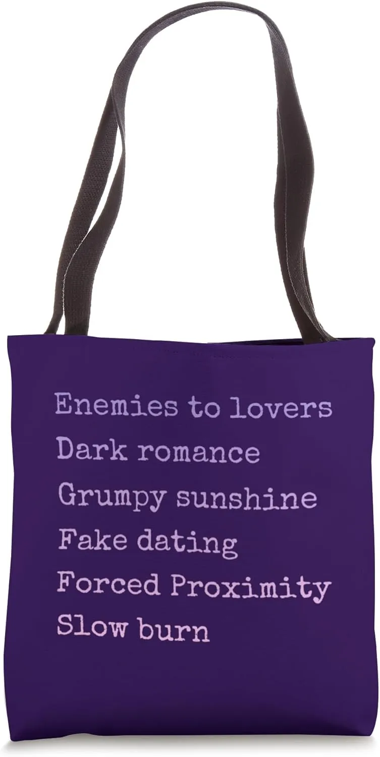 Bibliophile Romance Book Genre Humor Tee Tote Bag