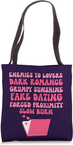 Bibliophile Romance Book Genre Humor Tee Tote Bag