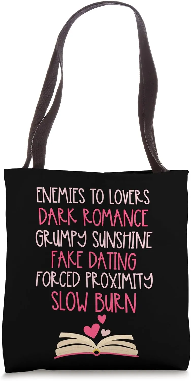 Bibliophile Romance Book Genre Humor Tee Tote Bag