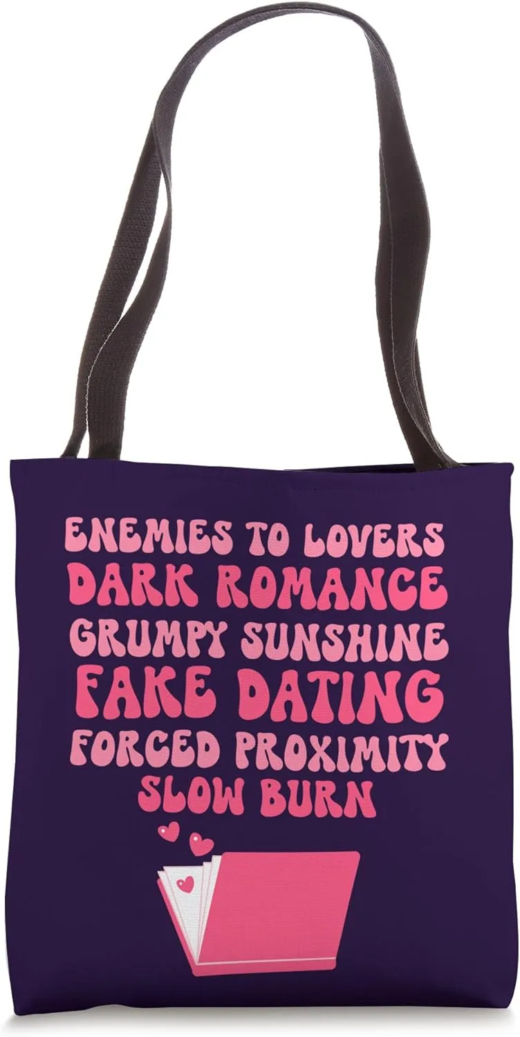 Bibliophile Romance Book Genre Humor Tee Tote Bag