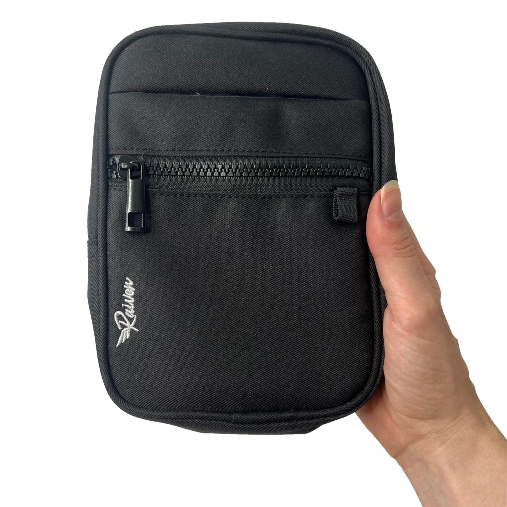 Black Crossbody Bag With Tumbler Belt