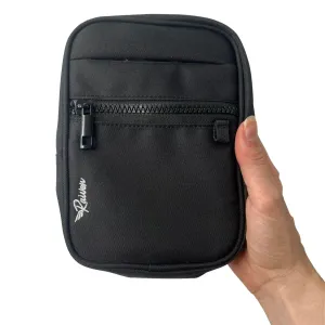 Black Crossbody Bag With Tumbler Belt