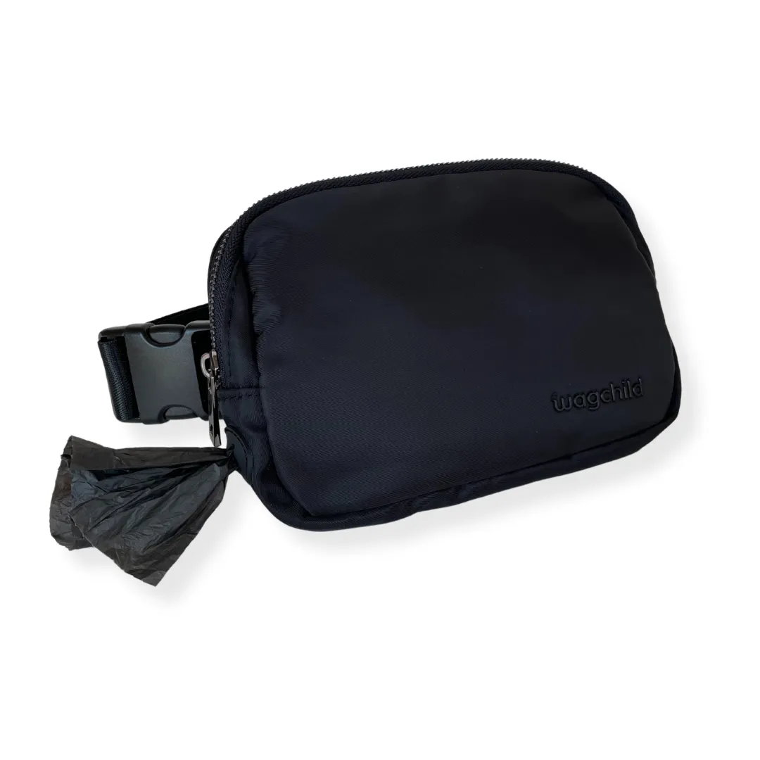 Black Sling Belt Bag and Treat Pouch Duo