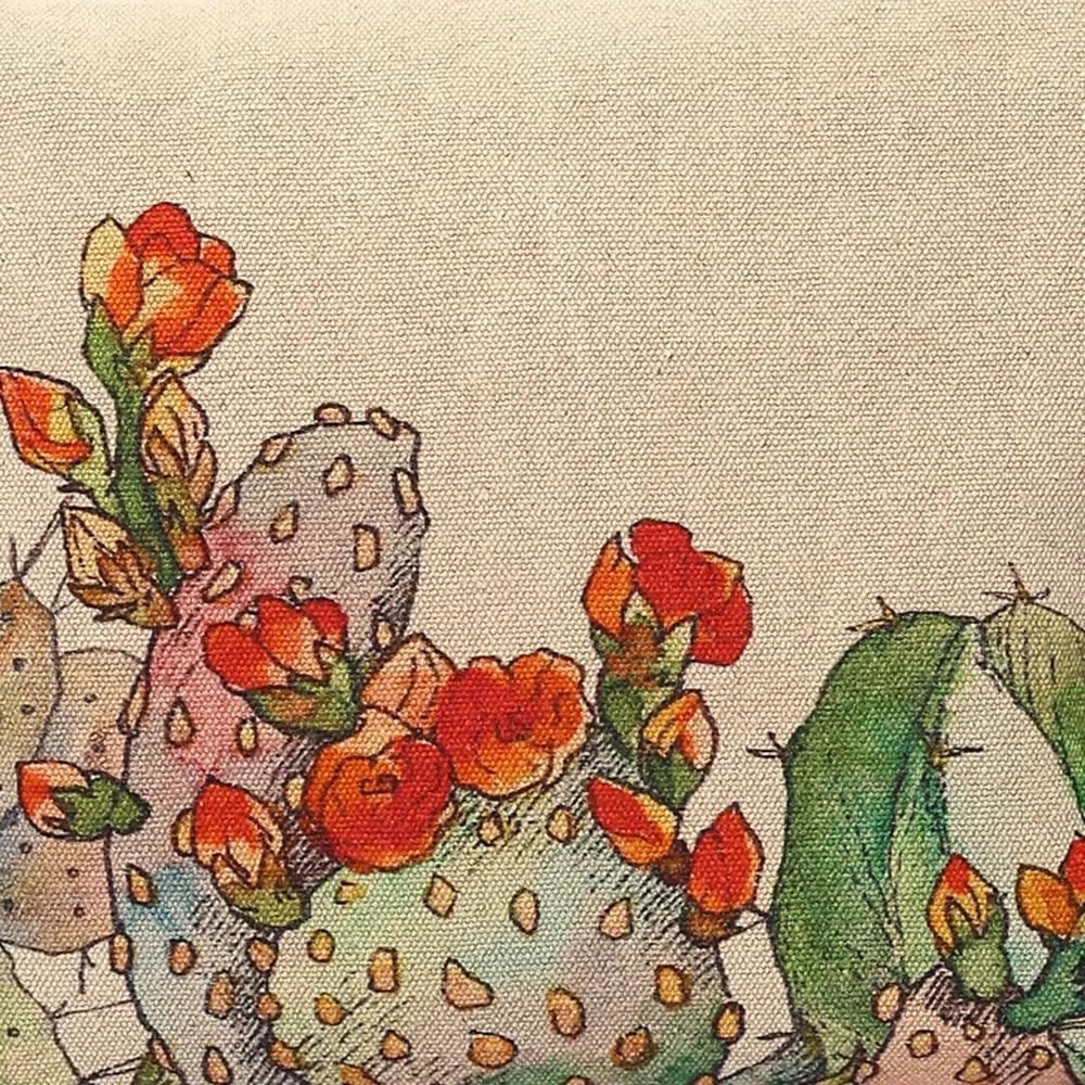 Blooming Cacti - Wristlet Wallets for Women, Crossbody Sling Bags, Tote Bag, Book Bag, 100% Cotton Canvas