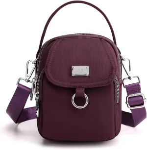 Blostirno Small Crossbody Purse Bag Shoulder Bags for Women Multi Pocket Messenger Bag Cell Phone Handbags Wallet Tiny Purse