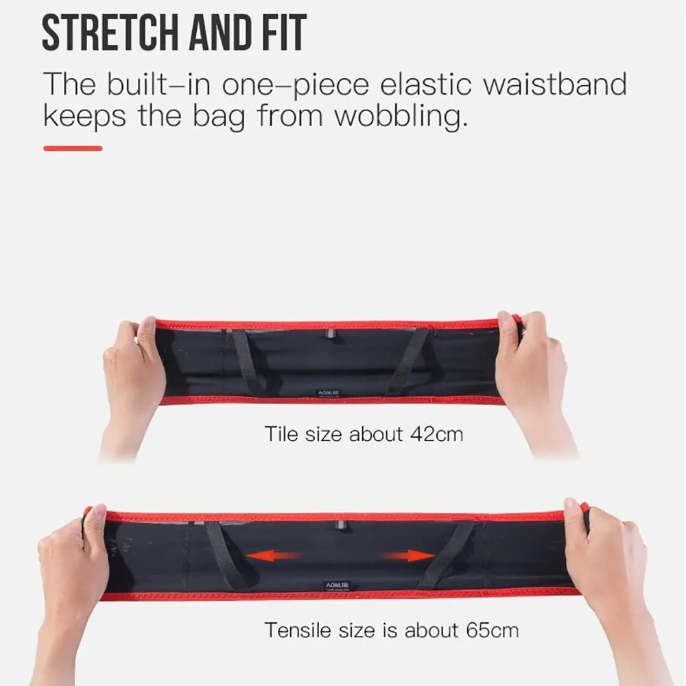 BlueField Slim Running Waist Hydration Belt Running Fanny Pack,with 250ml Soft Water Bottle Flask Phone Holder for Trailing Running Climbing Jogging Cycling (Black with 250ML,LXL)