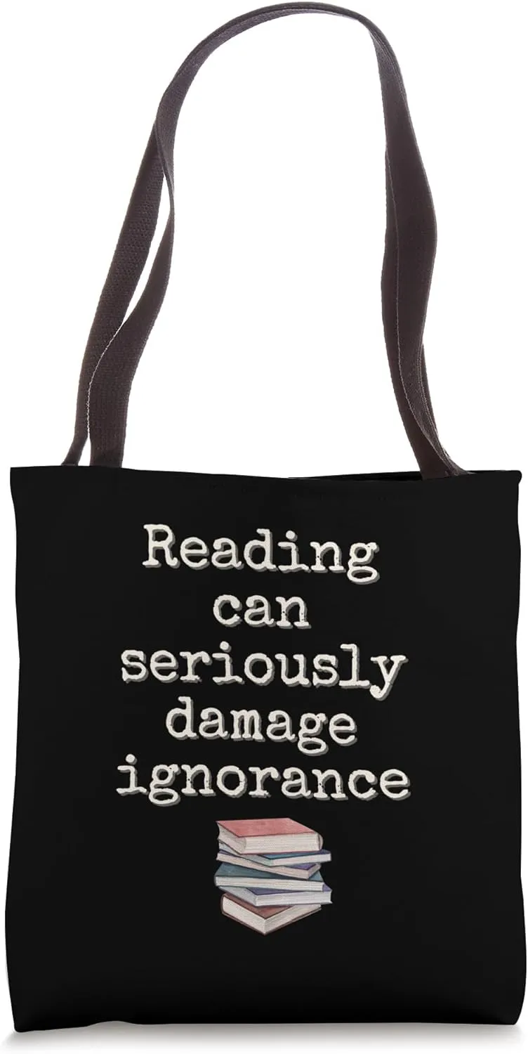 Book Reading Readers Funny Sarcastic Humor Librarian Teacher Tote Bag