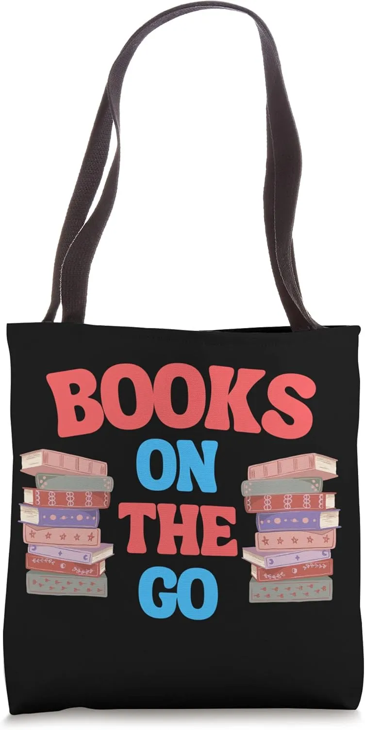 Books On The Go - Reading - Book Discussion Club Tote Bag