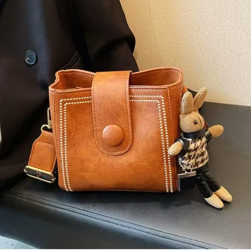 Bootara Bucket Bag，Vintage Versatile Crossbody Bag, Shoulder Bag