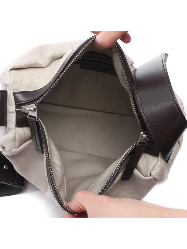 Bottega Veneta Medium Arco Camera Cross Bag Greige