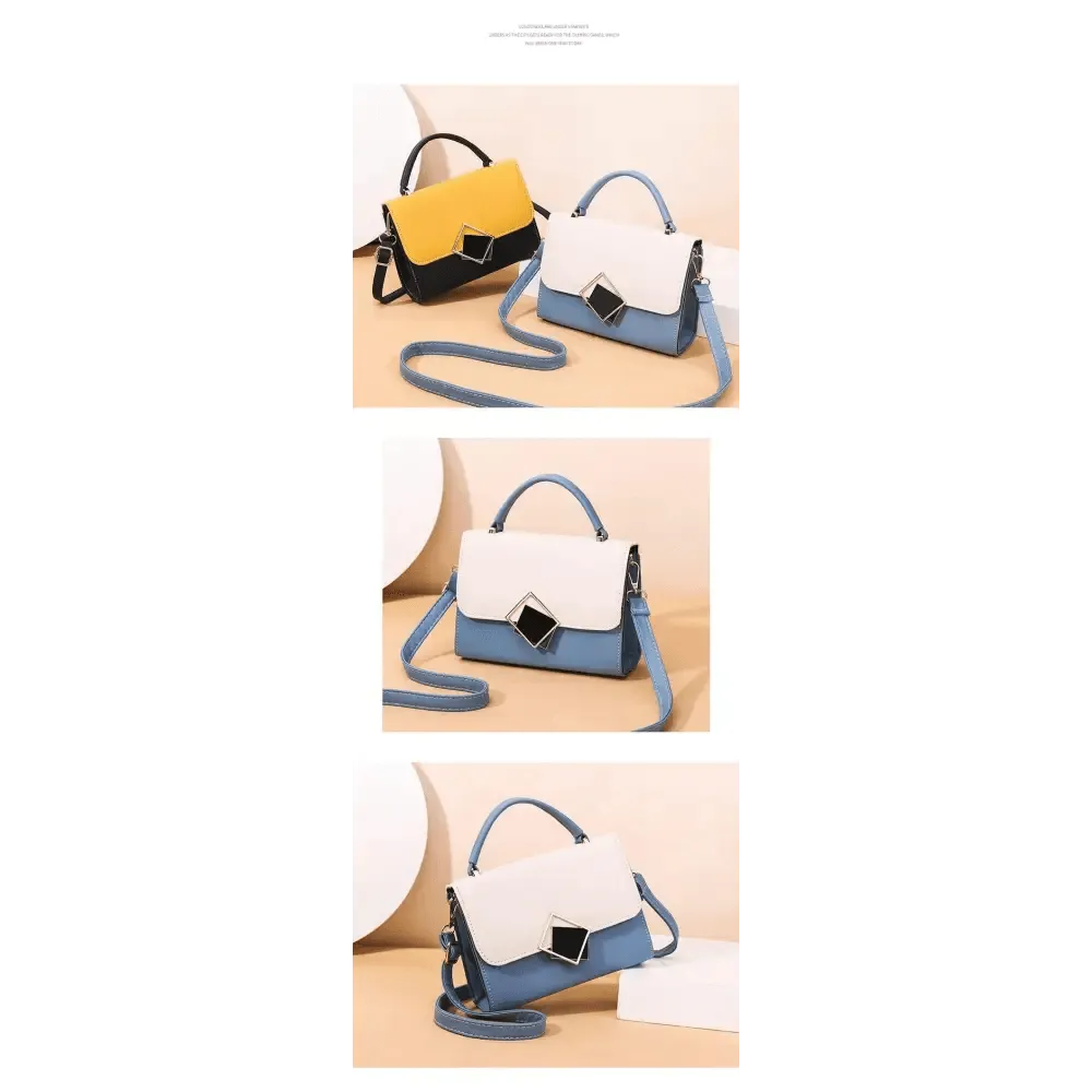 Brand New Attractive Candy Color Design PU Leather Crossbody Bags For Women And Girls Nice Shoulder Hand Bag, Travel Handbags, Stylish Phone Purse Mini Flap